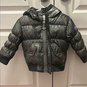 Shiny Silver Kids Jacket